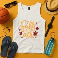 Fall Is In The Air Nature Cute Tank Top thumb 4