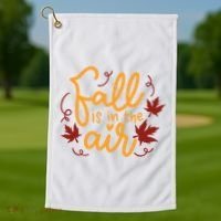 Fall Is In The Air Nature Cute Golf Towel thumb 1