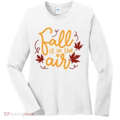 Fall Is In The Air Nature Cute Women's Long Sleeve Shirt