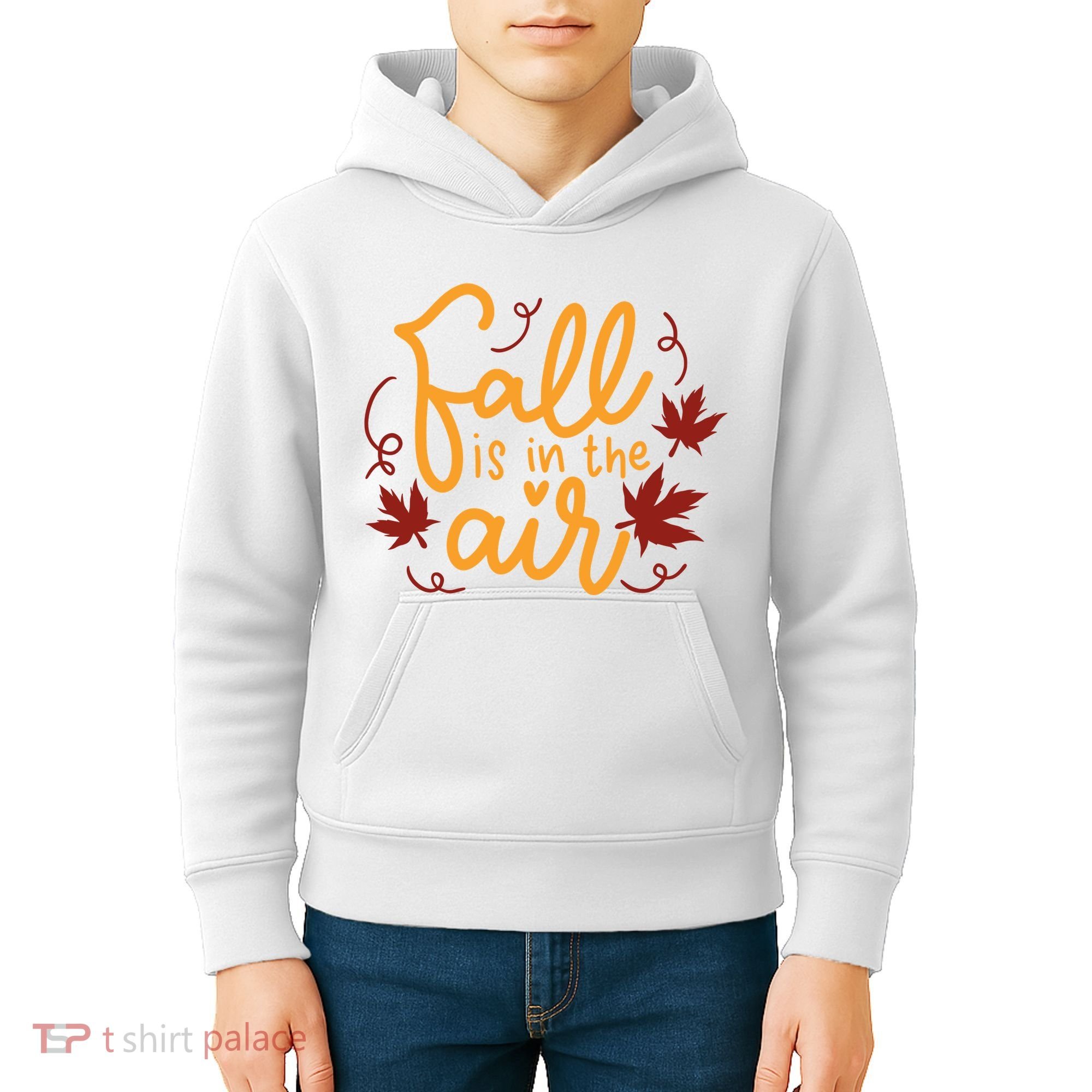 Fall Is In The Air Nature Cute Kids Hoodie