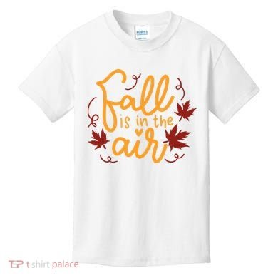 Fall Is In The Air Nature Cute Kids T-Shirt