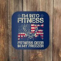 Funny I'm Into Fitness Hunting Coaster thumb 0