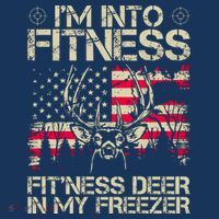 Funny I'm Into Fitness Hunting Women's Hoodie thumb 2