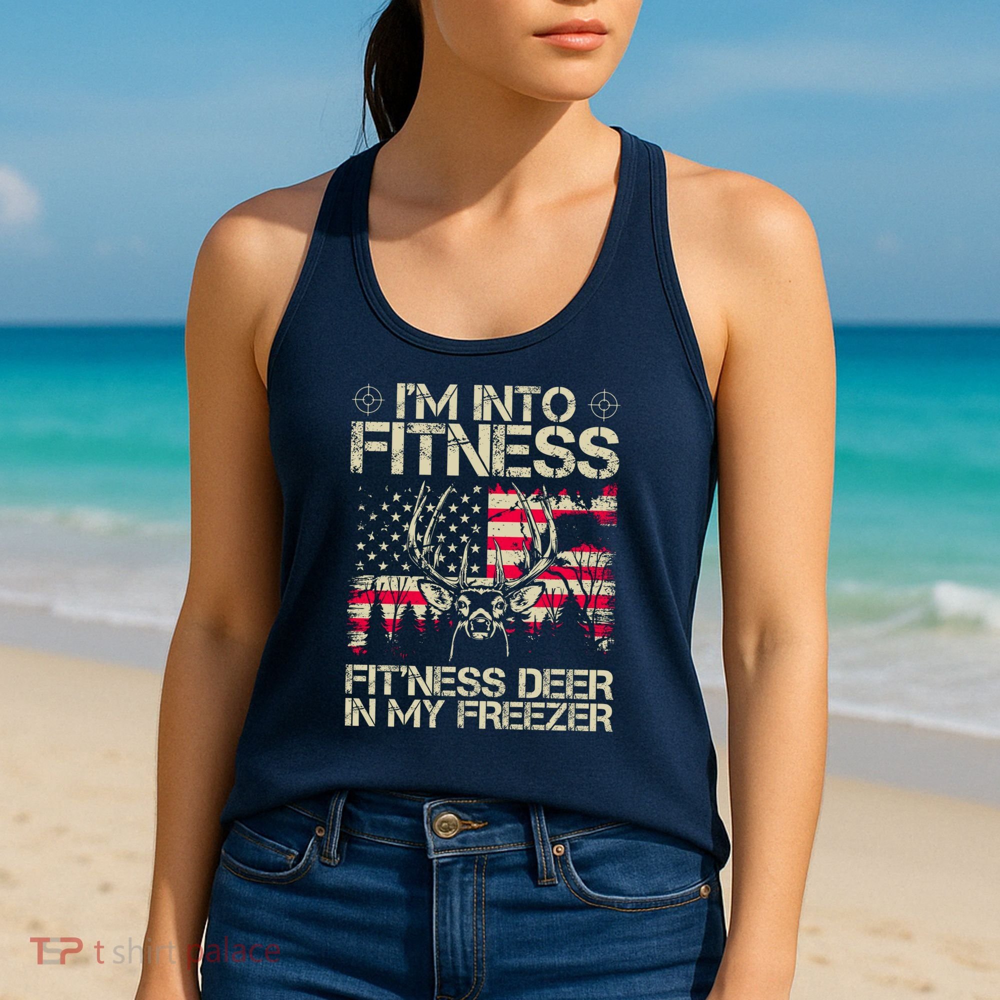Funny I'm Into Fitness Hunting Women's Tank Top