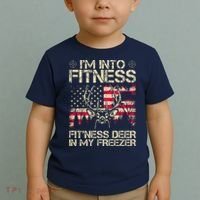 Funny I'm Into Fitness Hunting Toddler T-Shirt thumb 2