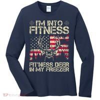 Funny I'm Into Fitness Hunting Women's Long Sleeve Shirt thumb 0
