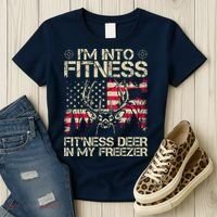 Funny I'm Into Fitness Hunting Women's T-Shirt thumb 3