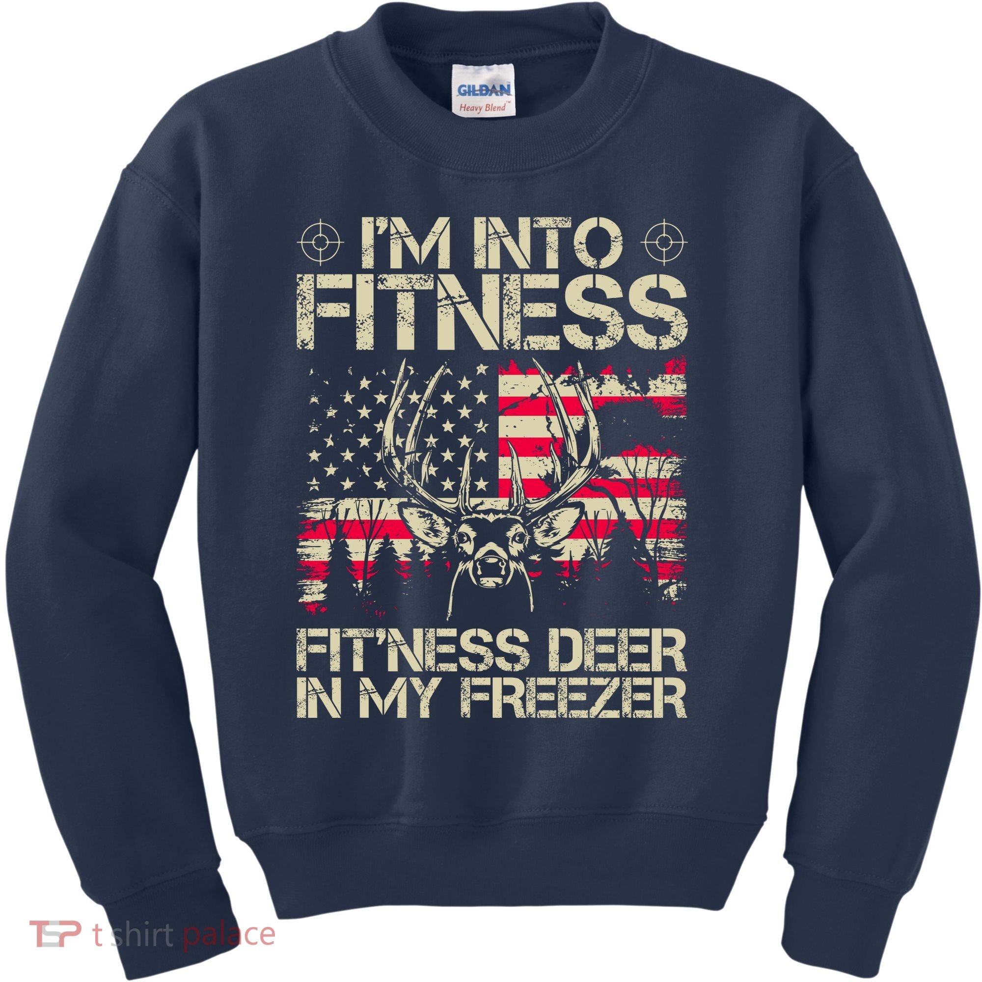 Funny I'm Into Fitness Hunting Kids Sweatshirt