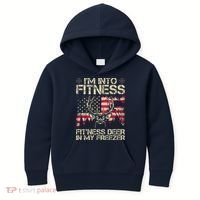 Funny I'm Into Fitness Hunting Kids Hoodie thumb 0
