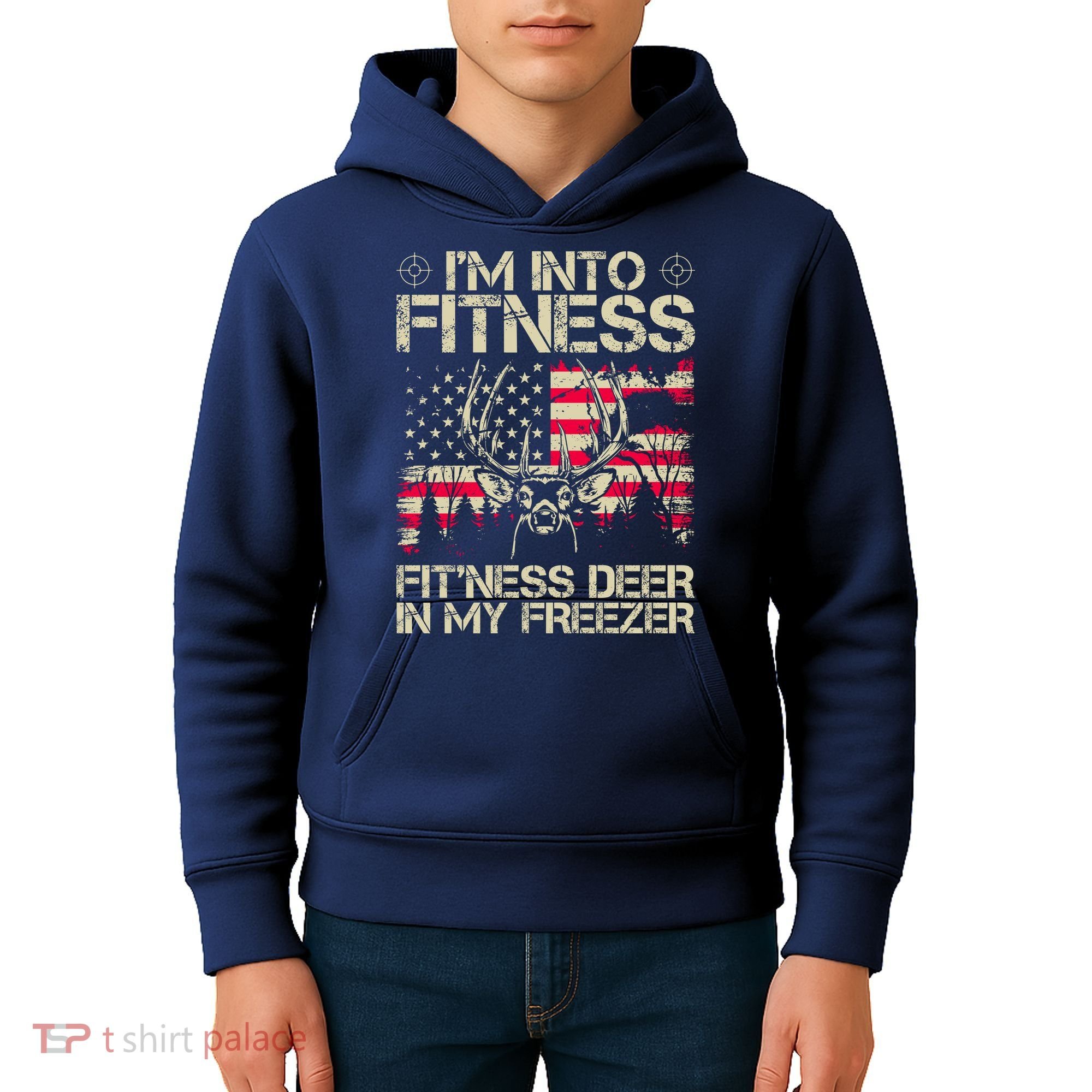 Funny I'm Into Fitness Hunting Kids Hoodie