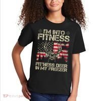 Funny I'm Into Fitness Hunting Kids T-Shirt thumb 2