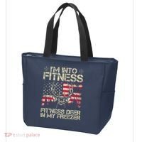 Funny I'm Into Fitness Hunting Tote Bag thumb 3