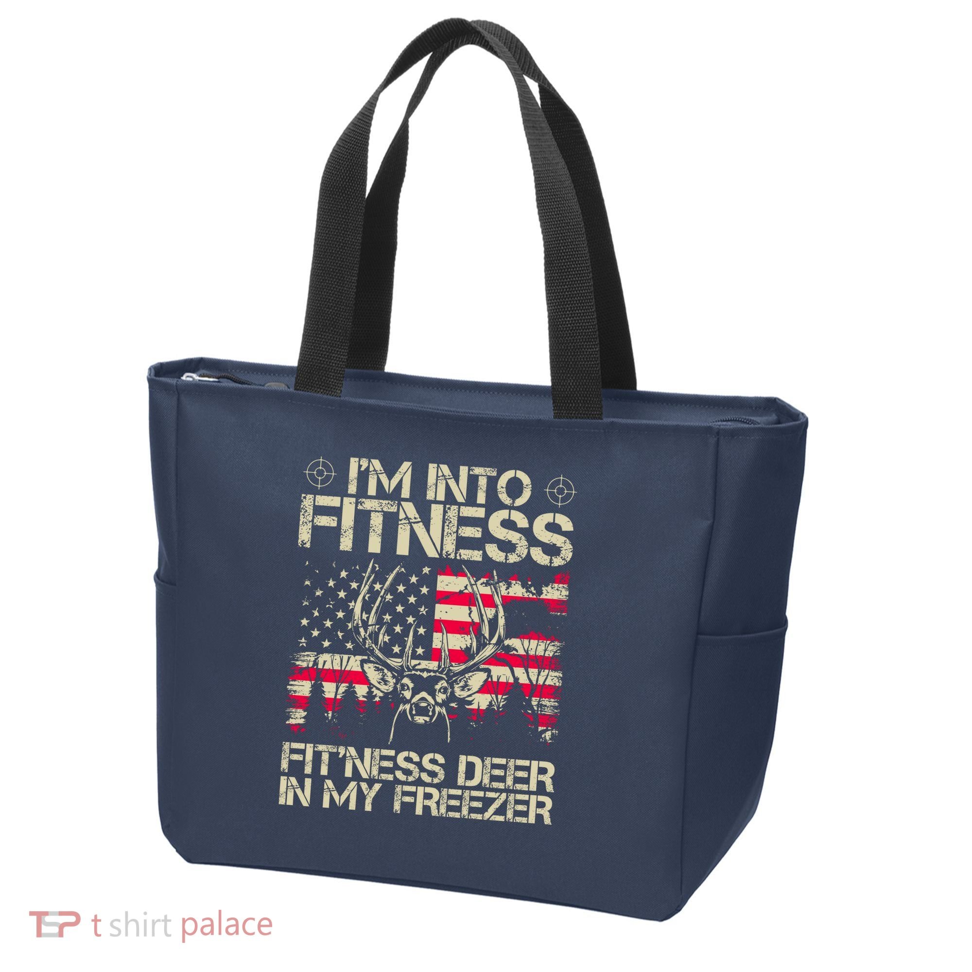 Funny I'm Into Fitness Hunting Tote Bag
