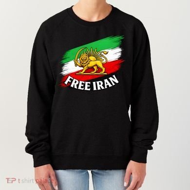 Free Iran Iranian Flag Lion Women's Sweatshirt