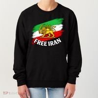 Free Iran Iranian Flag Lion Women's Sweatshirt thumb 0
