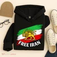 Free Iran Iranian Flag Lion Hoodie thumb 4