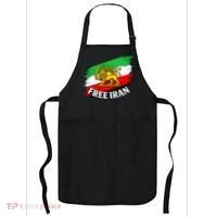 Free Iran Iranian Flag Lion Apron thumb 0