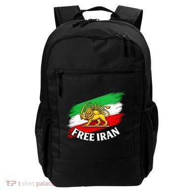 Free Iran Iranian Flag Lion Backpack