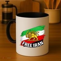 Free Iran Iranian Flag Lion Coffee Mug thumb 4