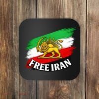 Free Iran Iranian Flag Lion Coaster thumb 0
