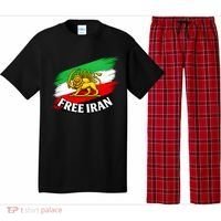 Free Iran Iranian Flag Lion Pajama Set thumb 0