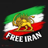 Free Iran Iranian Flag Lion Polo thumb 3