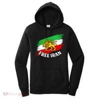 Free Iran Iranian Flag Lion Women's Hoodie thumb 0
