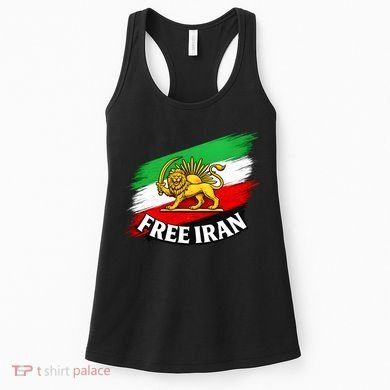 Free Iran Iranian Flag Lion Women's Tank Top