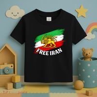Free Iran Iranian Flag Lion Toddler T-Shirt thumb 3