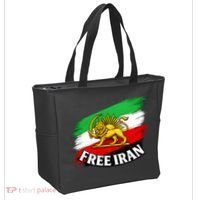 Free Iran Iranian Flag Lion Tote Bag thumb 2