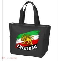 Free Iran Iranian Flag Lion Tote Bag thumb 3