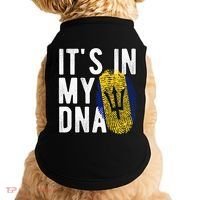 Funny it's in my DNA Barbados flag Fingerprint Doggie Tank thumb 0
