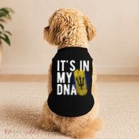 Funny it's in my DNA Barbados flag Fingerprint Doggie Tank thumb 2