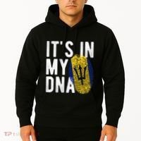 Funny it's in my DNA Barbados flag Fingerprint Hoodie thumb 2