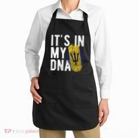 Funny it's in my DNA Barbados flag Fingerprint Apron thumb 2
