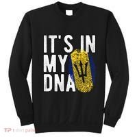 Funny it's in my DNA Barbados flag Fingerprint Sweatshirt thumb 0