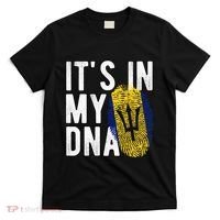 Funny it's in my DNA Barbados flag Fingerprint T-Shirt thumb 0
