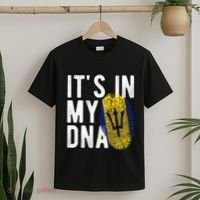 Funny it's in my DNA Barbados flag Fingerprint T-Shirt thumb 2