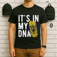 Funny it's in my DNA Barbados flag Fingerprint T-Shirt thumb 6
