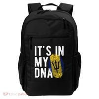 Funny it's in my DNA Barbados flag Fingerprint Backpack thumb 0