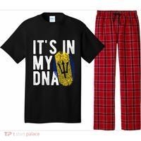 Funny it's in my DNA Barbados flag Fingerprint Pajama Set thumb 0
