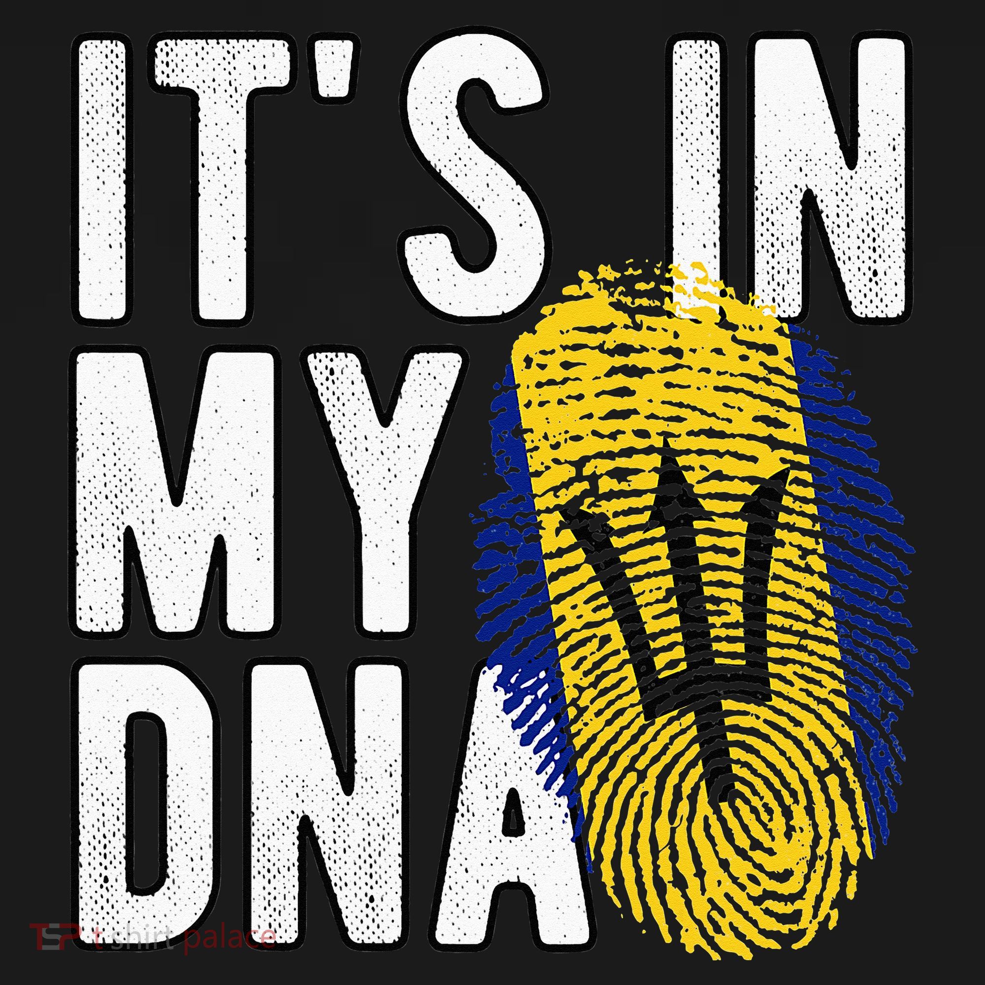 Funny it's in my DNA Barbados flag Fingerprint Women's Hoodie