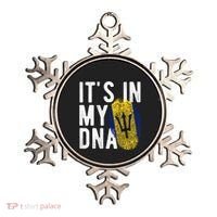 Funny it's in my DNA Barbados flag Fingerprint Ornament thumb 0