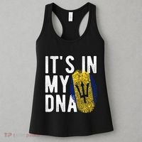 Funny it's in my DNA Barbados flag Fingerprint Women's Tank Top thumb 3