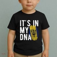 Funny it's in my DNA Barbados flag Fingerprint Toddler T-Shirt thumb 2