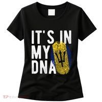 Funny it's in my DNA Barbados flag Fingerprint Women's T-Shirt thumb 0