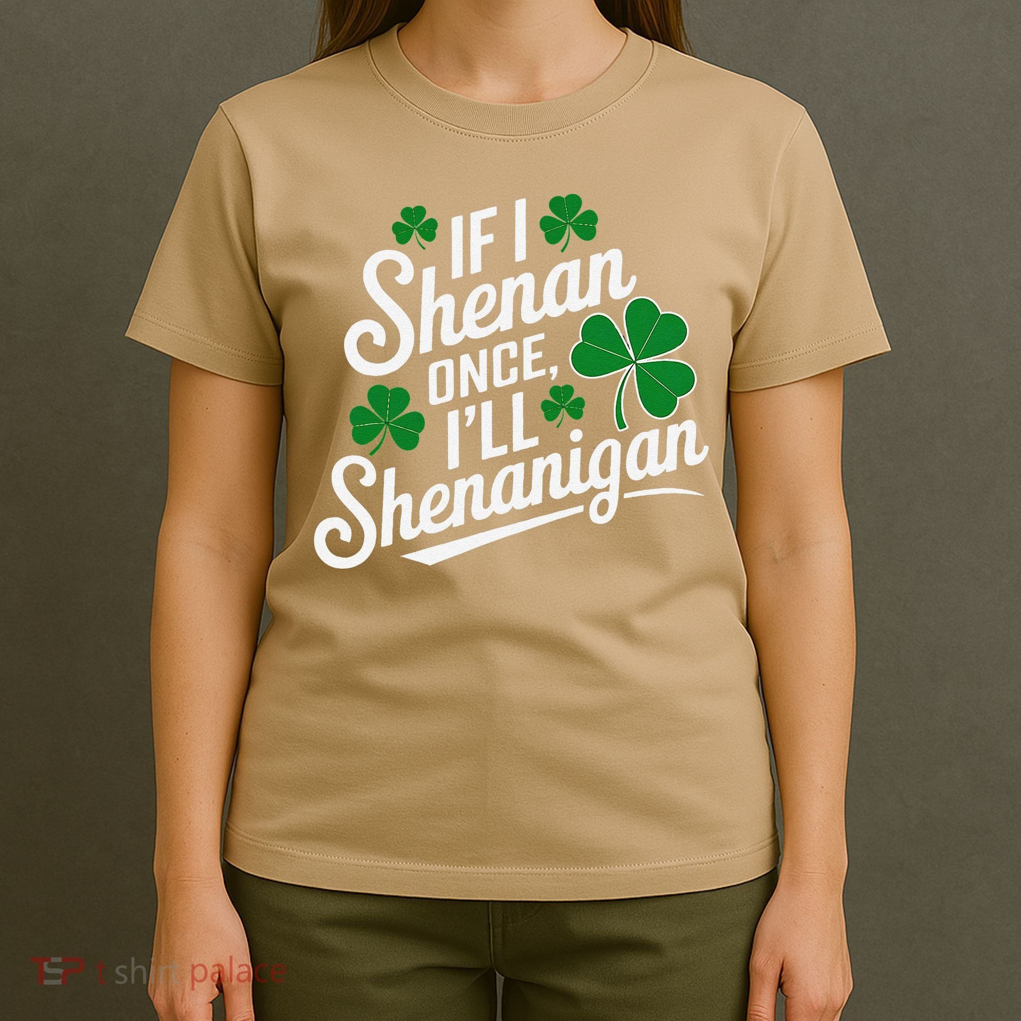 Funny If I Shenan Once I’Ll Shenanigan St Patricks Day T-Shirt