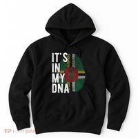 Funny ItS In My Dna Dominica Flag Fingerprint Hoodie thumb 0