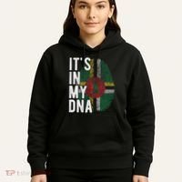 Funny ItS In My Dna Dominica Flag Fingerprint Hoodie thumb 5