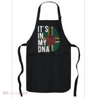 Funny ItS In My Dna Dominica Flag Fingerprint Apron thumb 0
